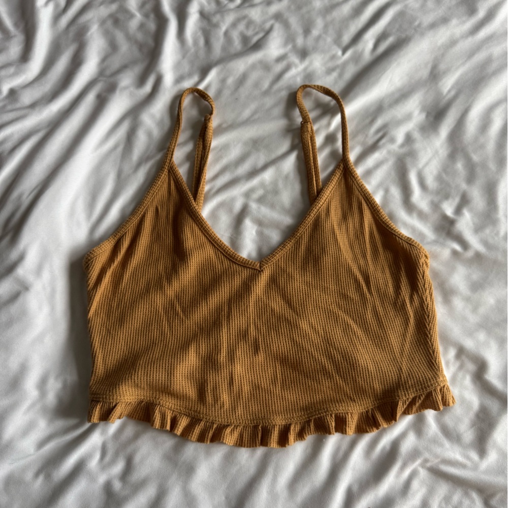 Mustard Yellow Strapless Top